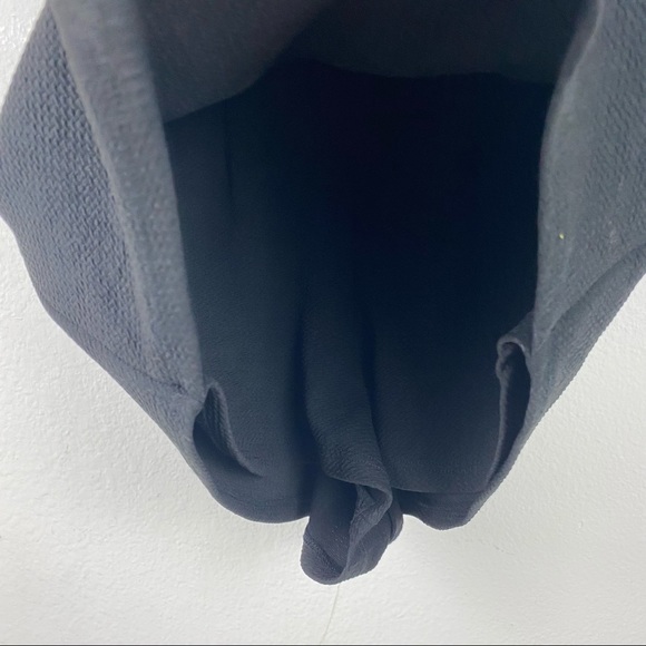 SARAH LA Black Asymmetrical Romper Keyhole Back - Picture 7 of 9